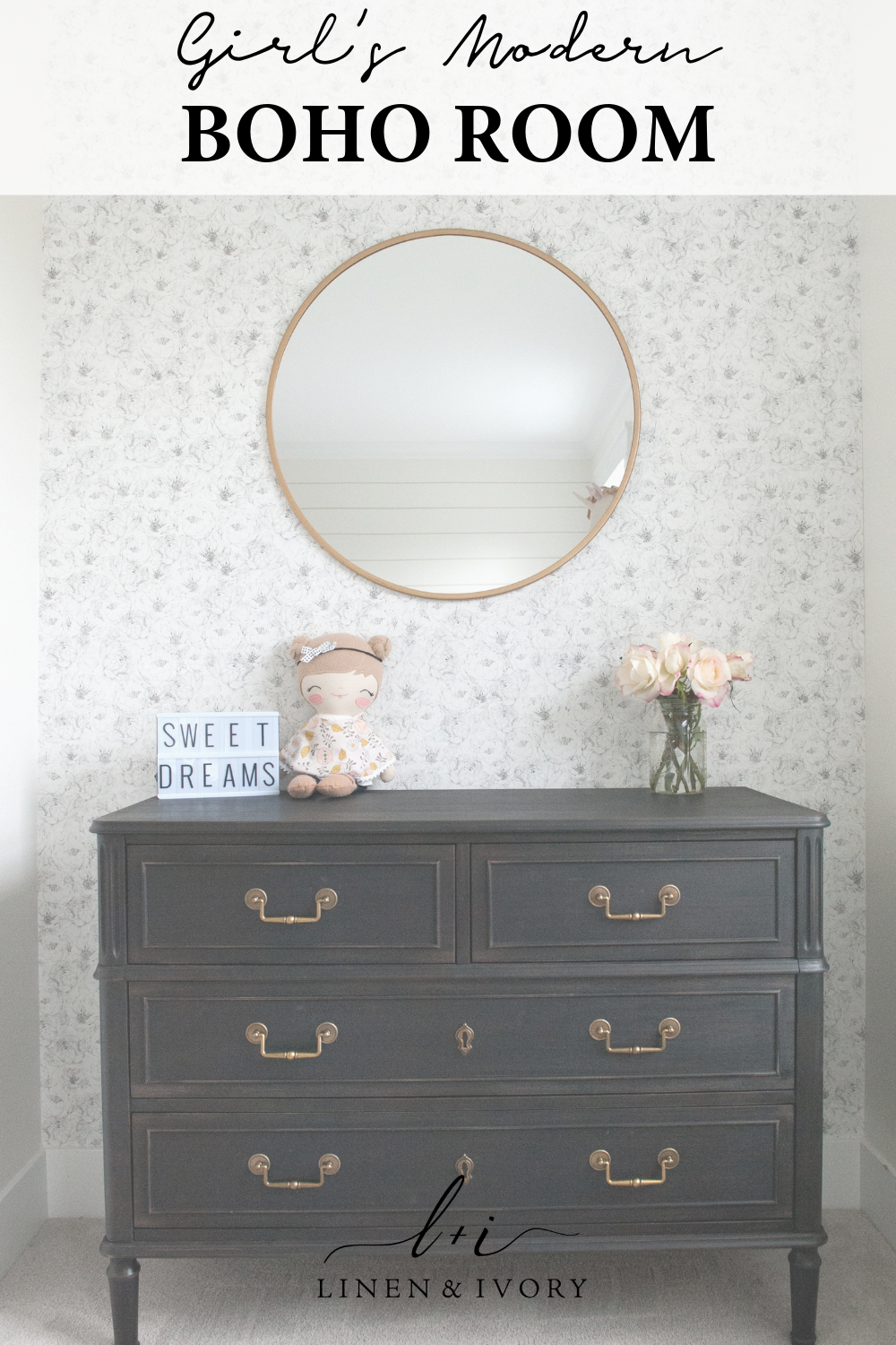 Girl's Modern Boho Bedoom Reveal