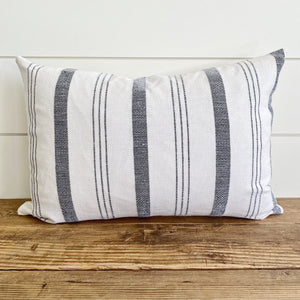 ROWAN || White with Navy Stripes