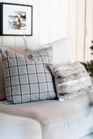 GRAHAM || Faux Wolf Fur Pillow Cover