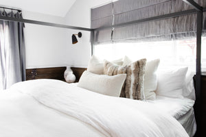 GRAHAM || Faux Wolf Fur Pillow Cover