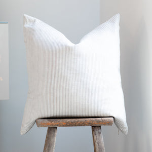 MILA || Neutral Ticking Stripe Pillow Cover