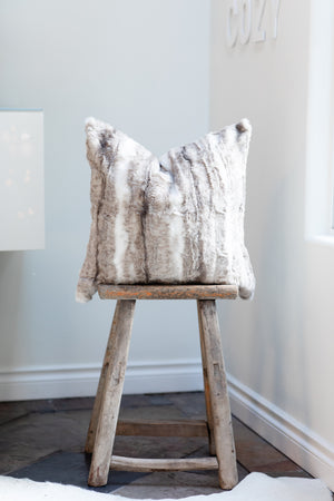 GRAHAM || Faux Wolf Fur Pillow Cover