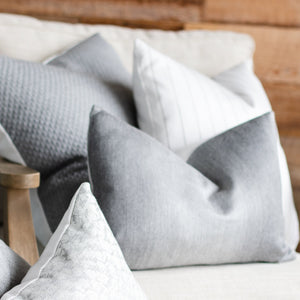 EMBER || Gray Ombré Indoor/Outdoor Pillow Cover