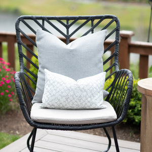 PEARL || Gray & Ivory Indoor/Outdoor Pillow Cover