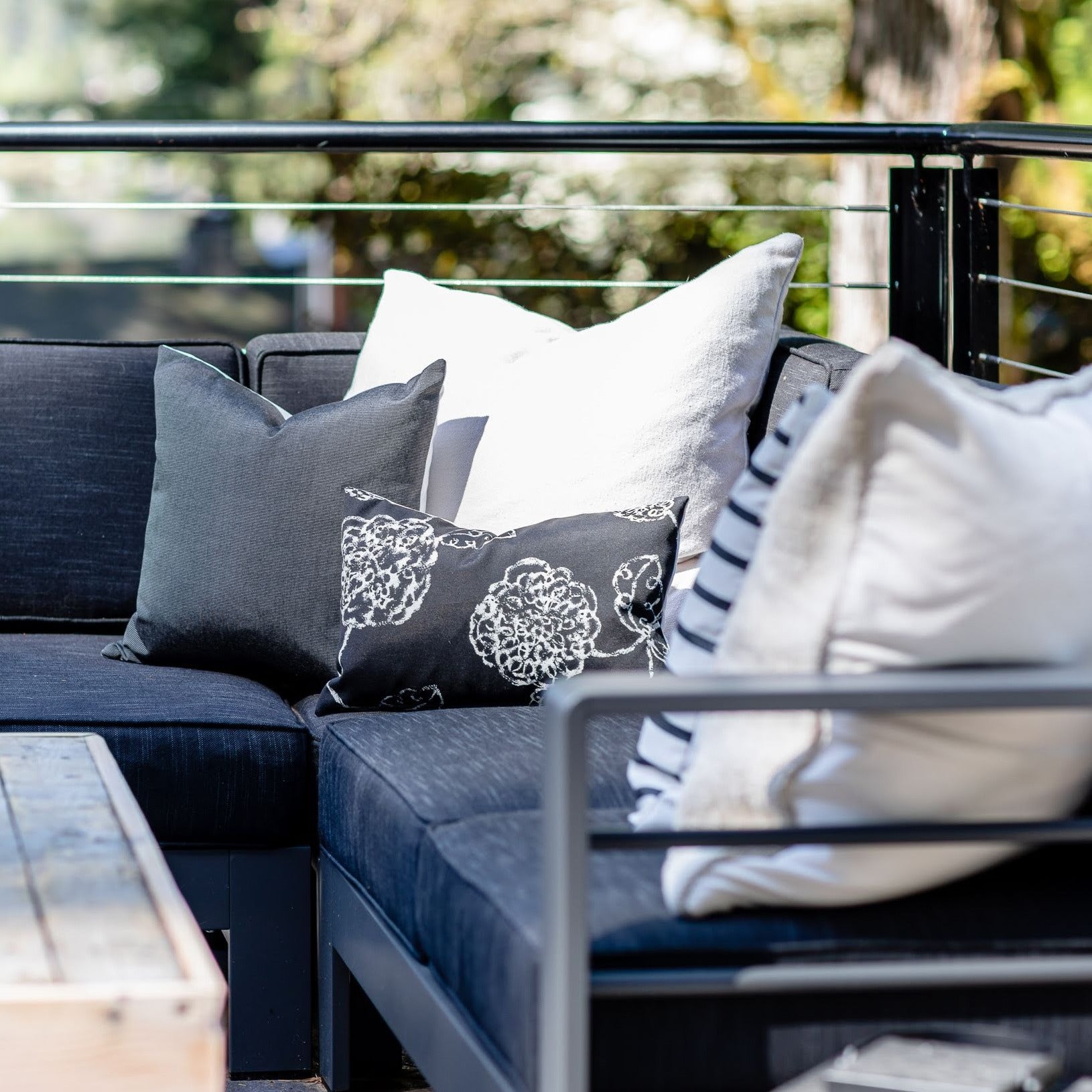 KYLIE || Black & White Indoor/Outdoor Pillow Cover