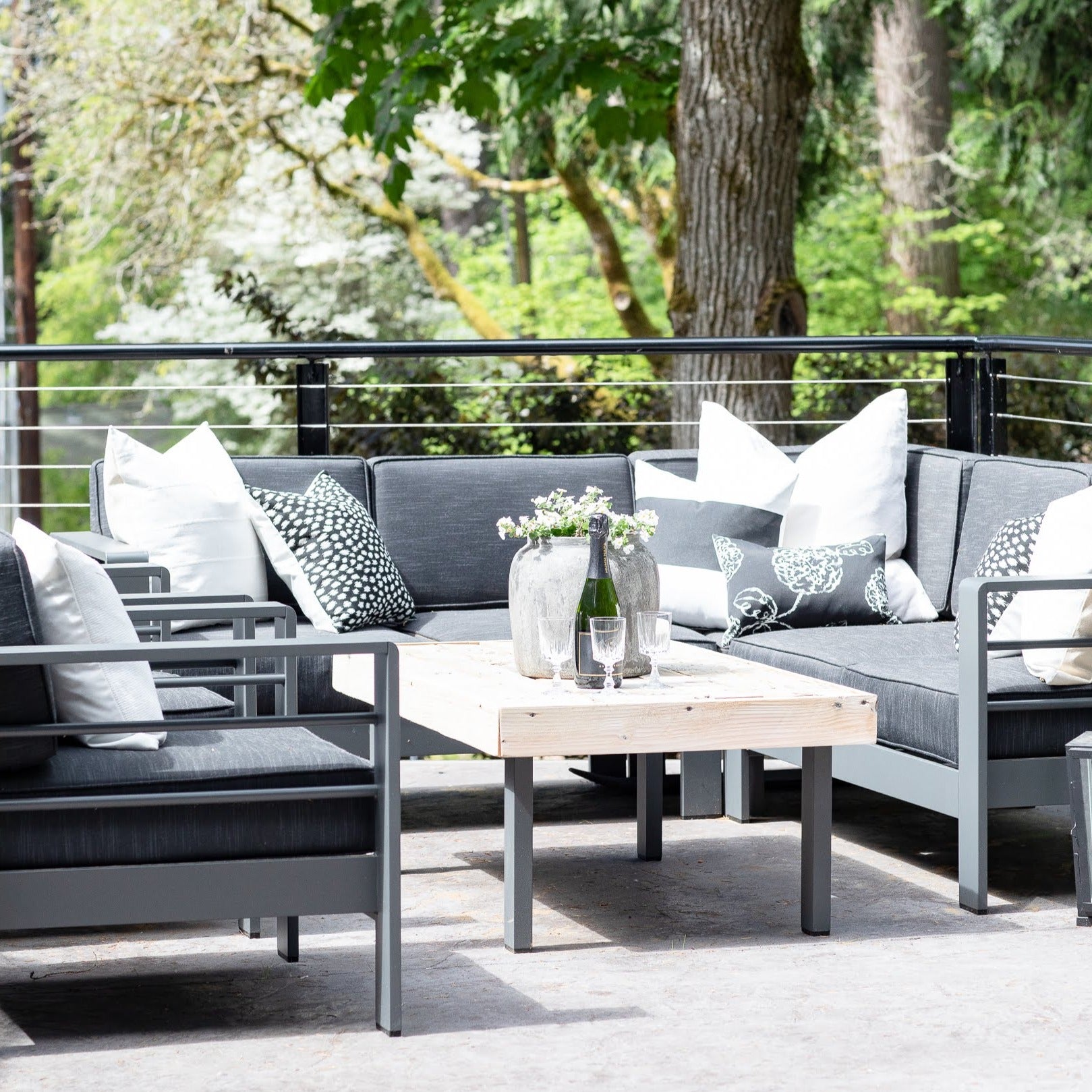 ARIA || Ivory Woven Indoor/Outdoor Pillow Cover