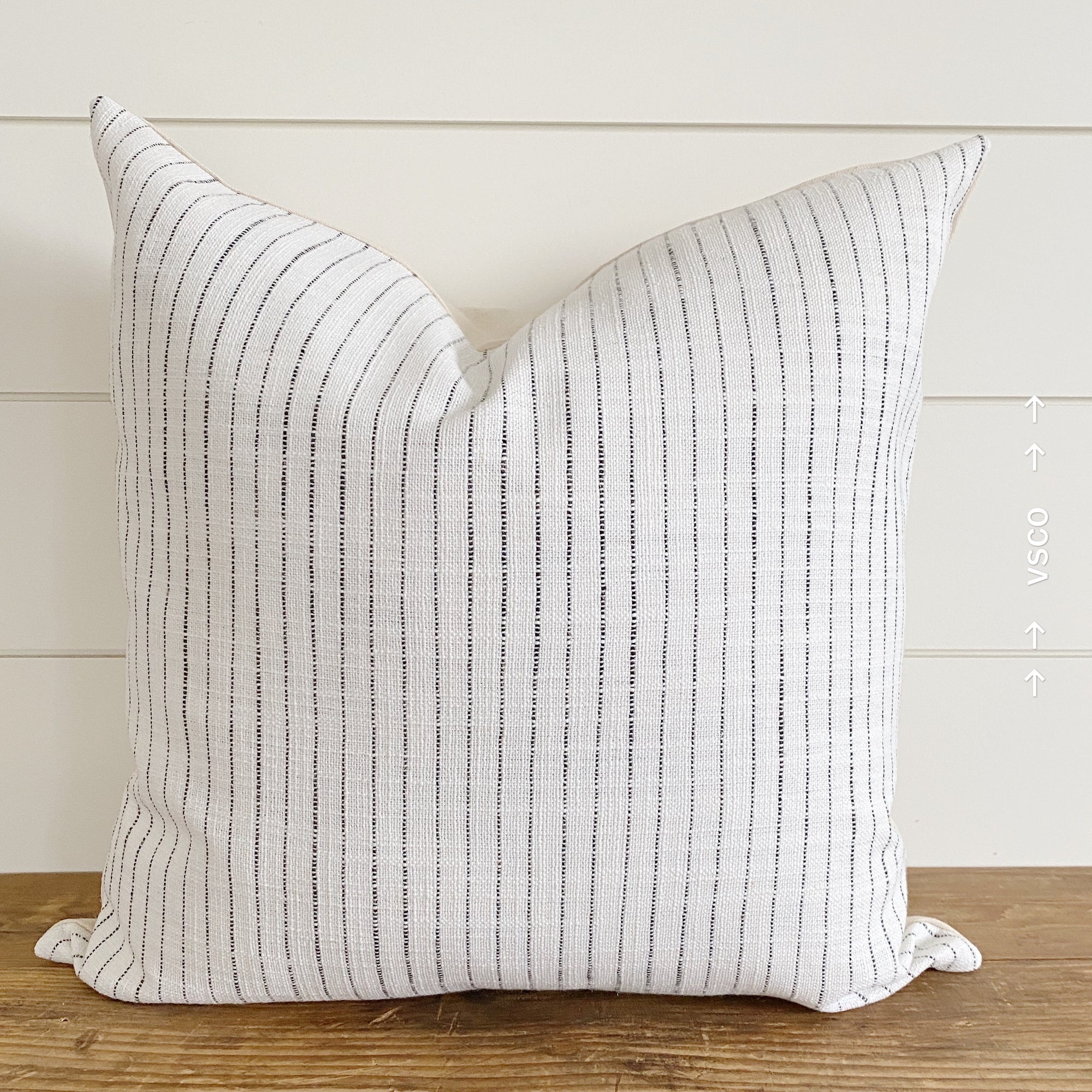 OLIVIA || Black Striped Pillow Cover