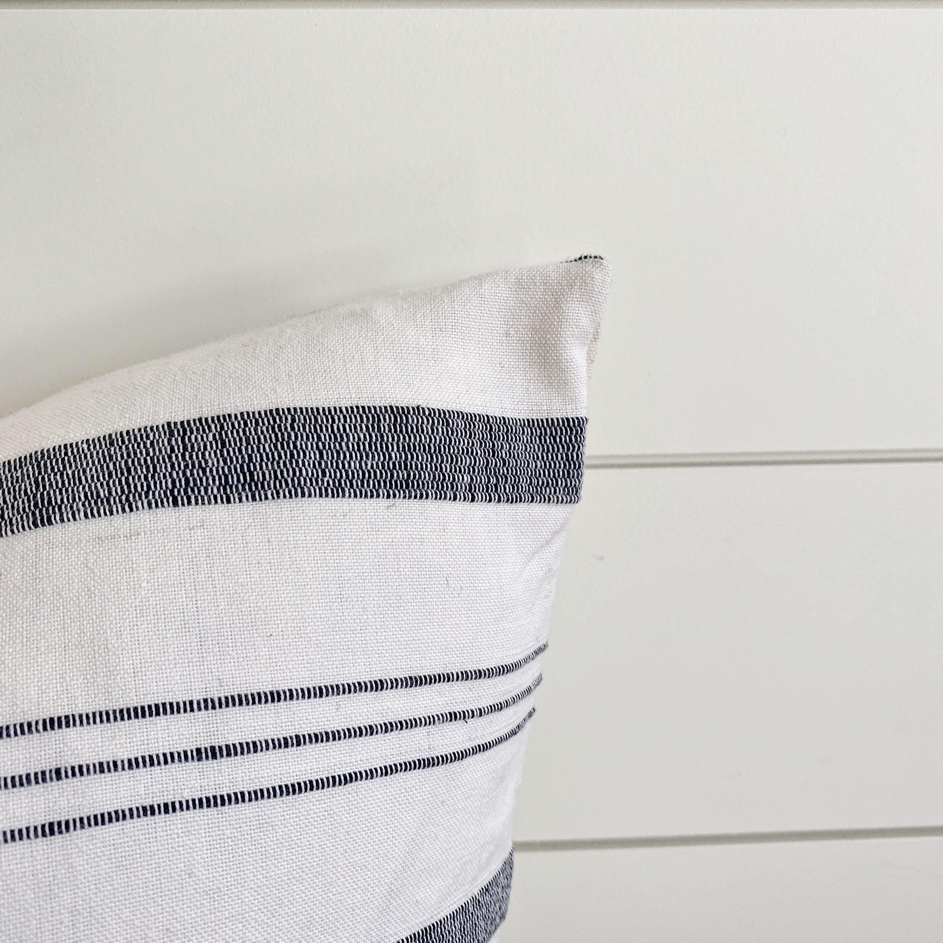 ROWAN || White with Navy Stripes