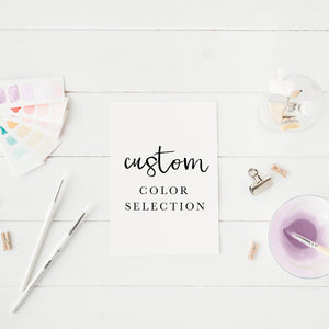 Custom Ink Color - Linen and Ivory