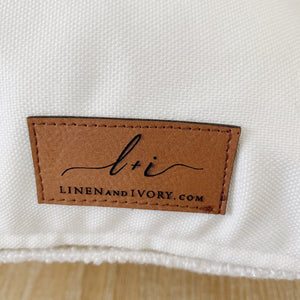 ARIA || Ivory Woven Indoor/Outdoor Pillow Cover