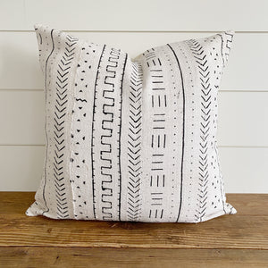 EMELIA || Authentic African Mud Cloth Pillow Cover