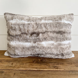 GRAHAM || Faux Wolf Fur Pillow Cover