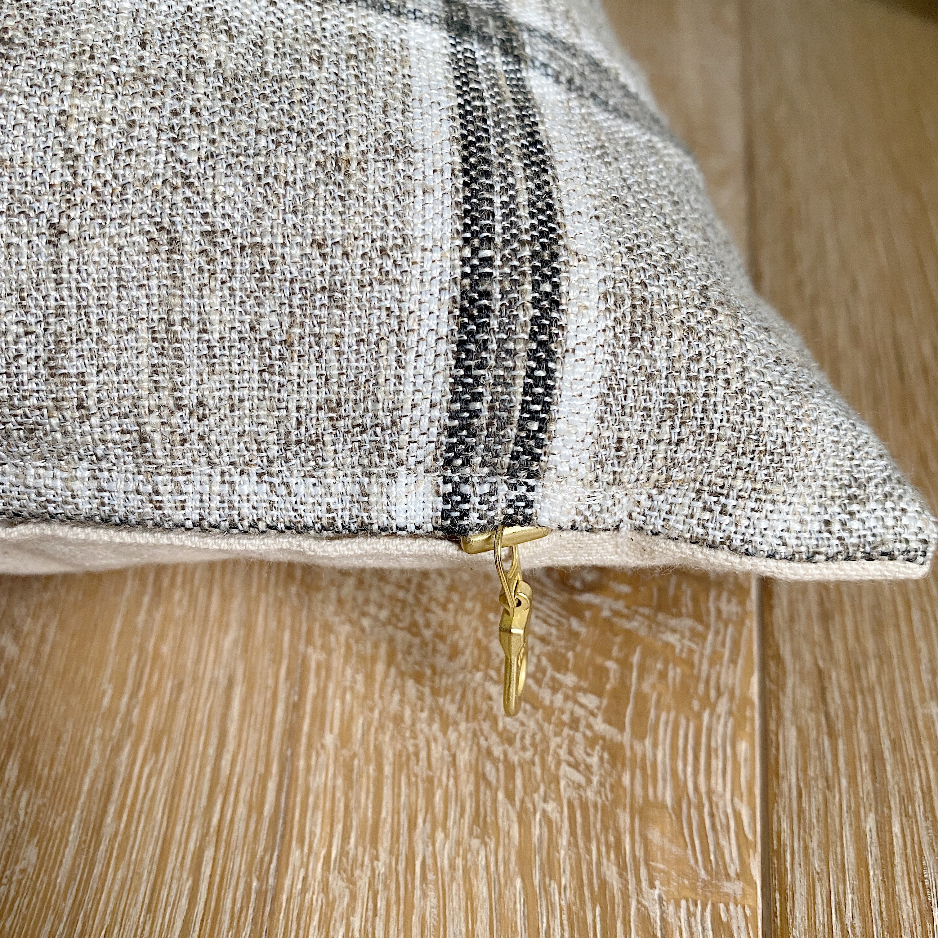 PRESLEY || Gray Plaid Pillow Cover