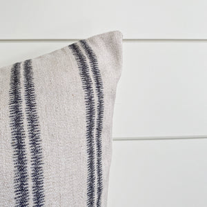 ADMIRAL|| Blurred Navy Lines & Off White Pillow Cover
