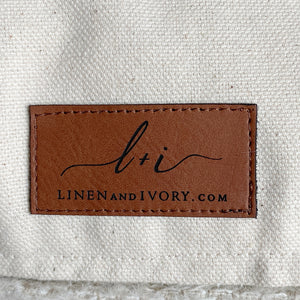 OLLY || Sand & Ivory Gridded Pillow Cover