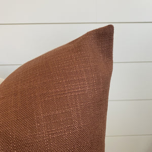 PATINA || Textured Rust Pillow Cover