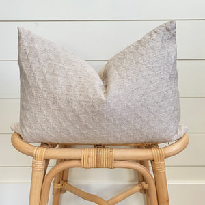 FIONA || Neutral Topiary Textured Pillow Cover