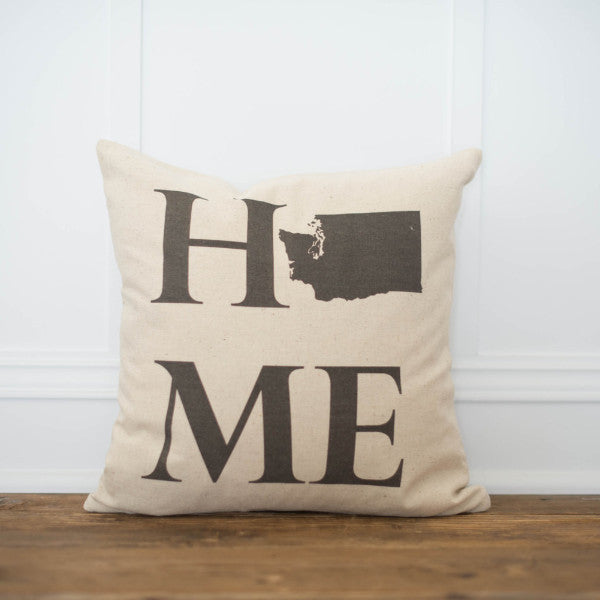 Home State Pillow Cover - Linen and Ivory