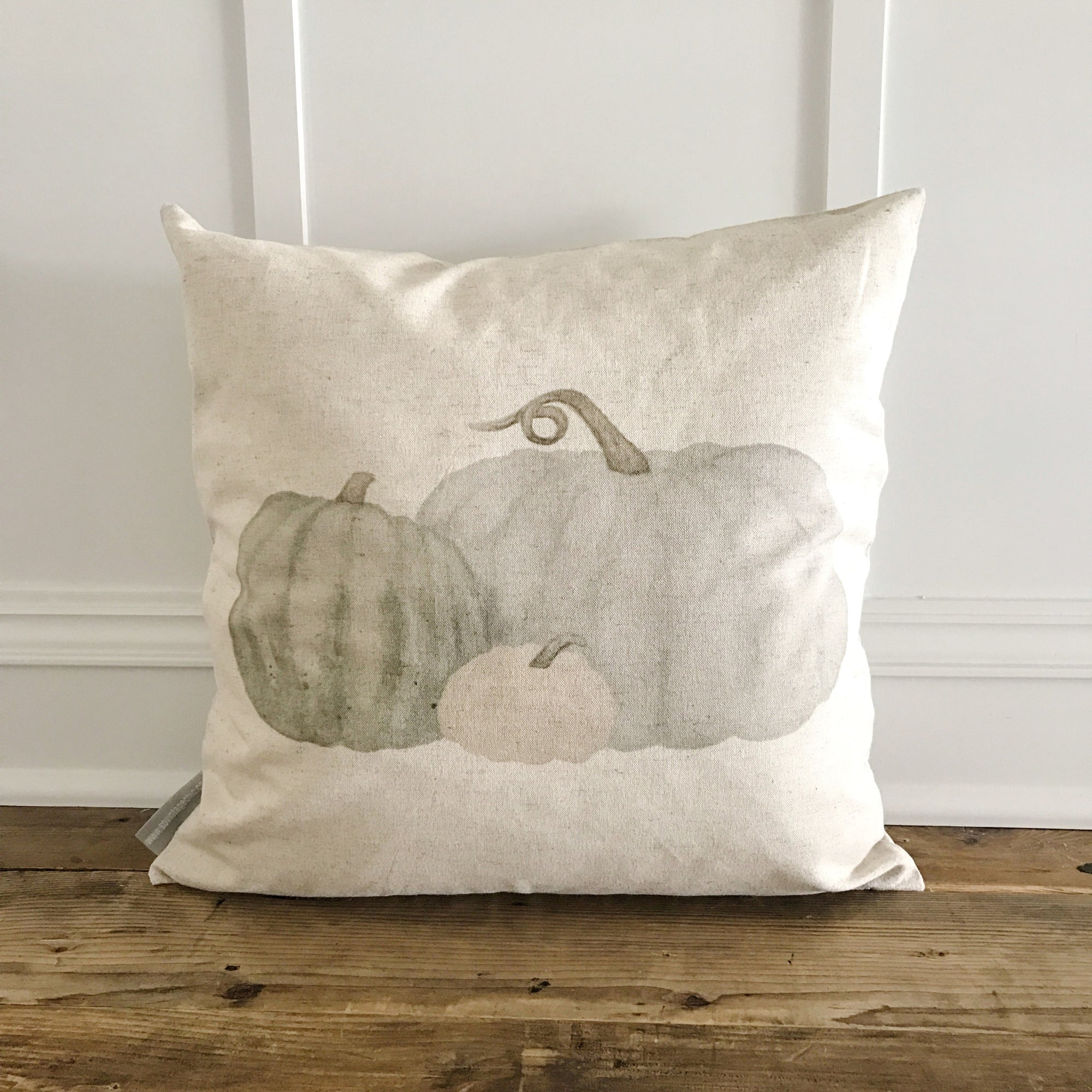 Cinderella Pumpkins Pillow Cover - Linen and Ivory