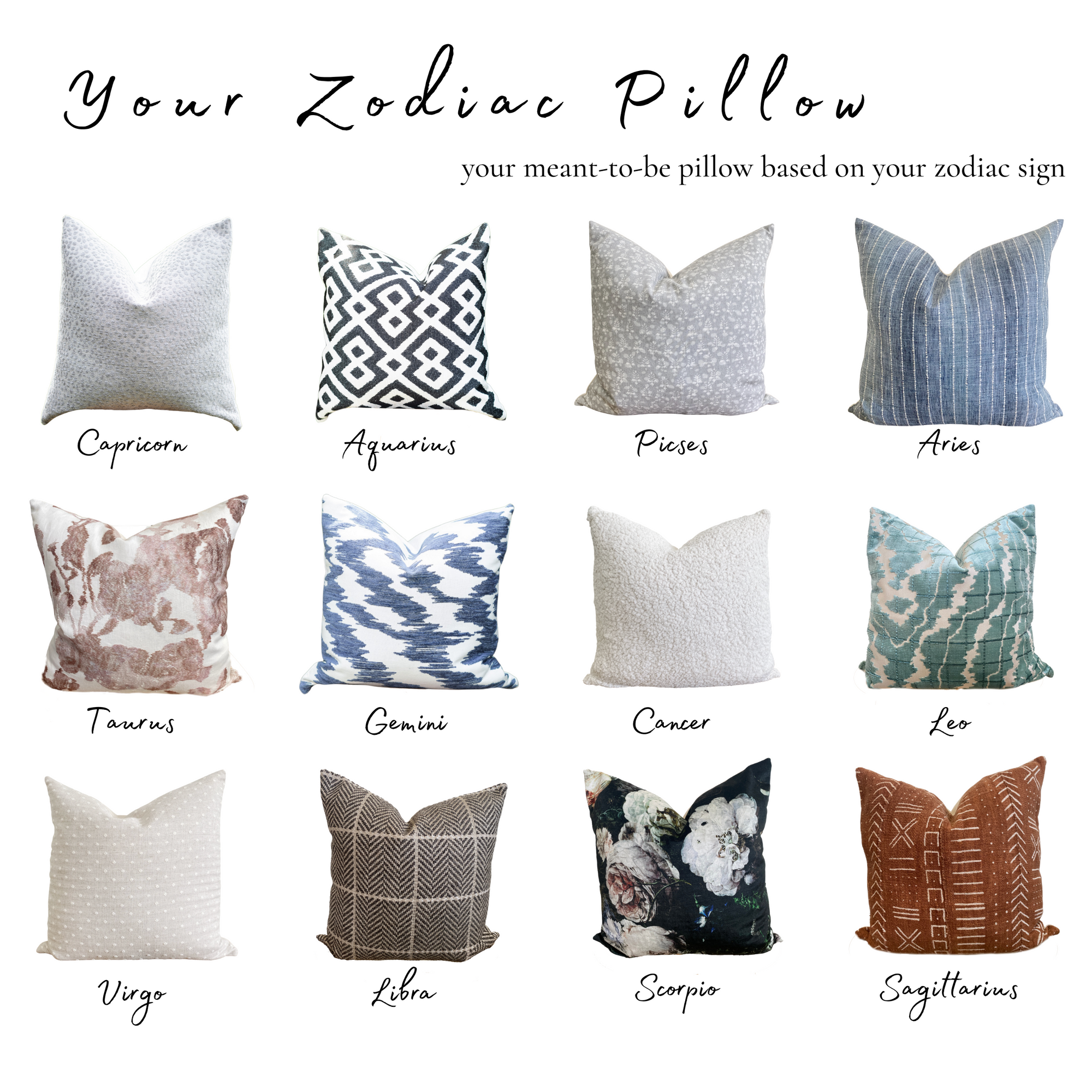 What your zodiac sign means for your pillow style