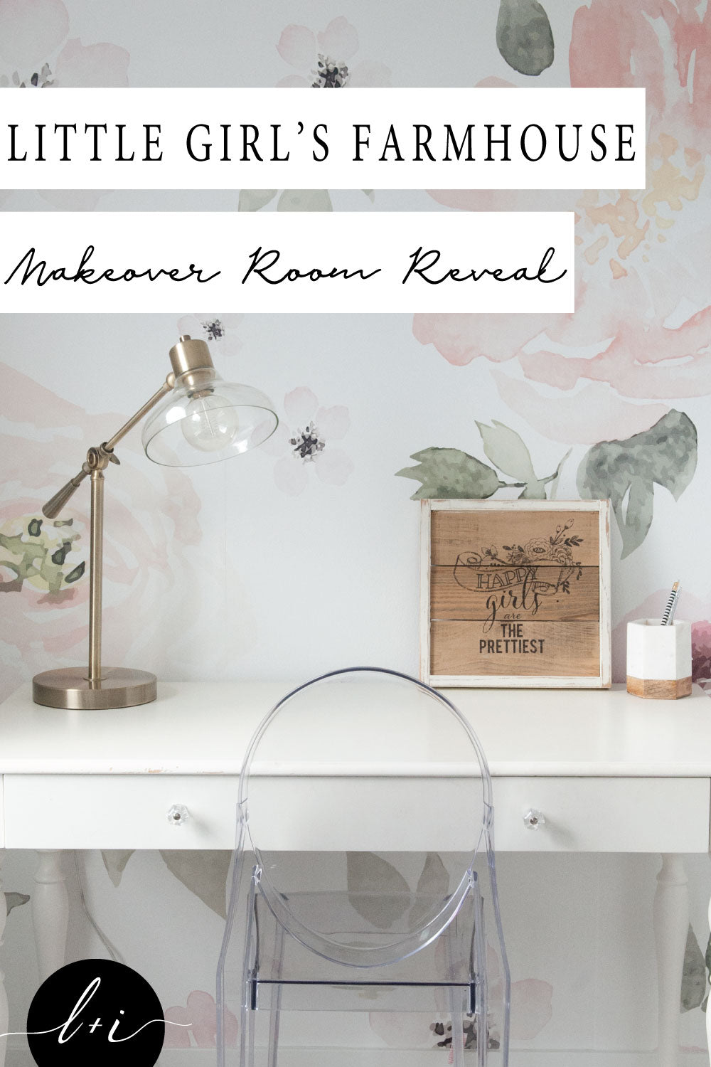 Little Girl's Farmhouse Bedroom Reveal