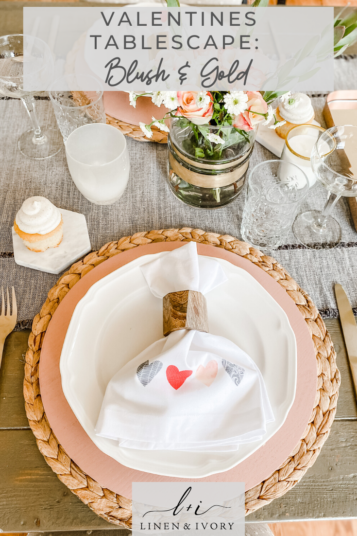 Valentines Day Tablescape: Simple & Elegant