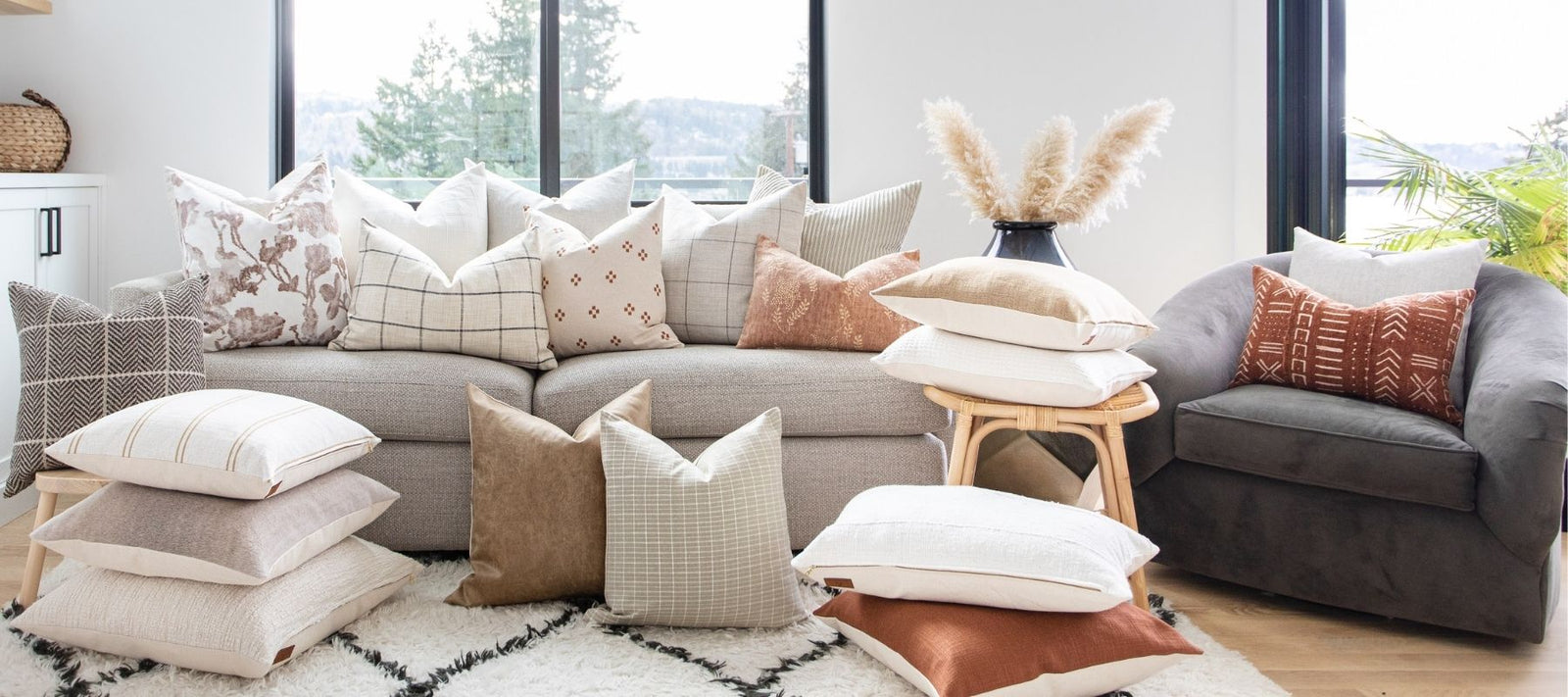 Pillows and Tea Towels Curated for Your Home