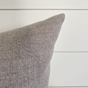 MACY || Taupe Linen Plain Pillow Cover