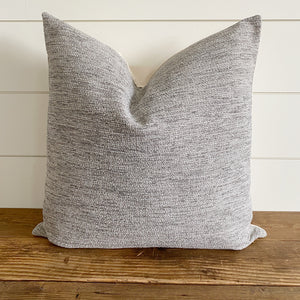 GRIFFIN || Textured Gray Pillow Cover