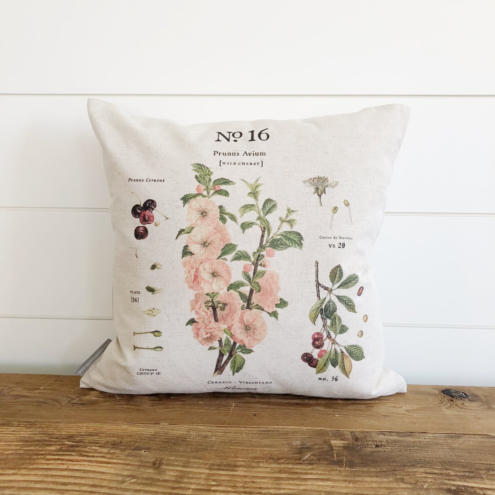 Cherry Blossom Botanical Pillow Cover