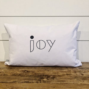 Modern Joy Pillow Cover - Linen and Ivory