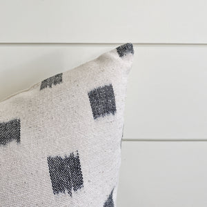 ELIE || Navy & White Ikat Pillow Cover