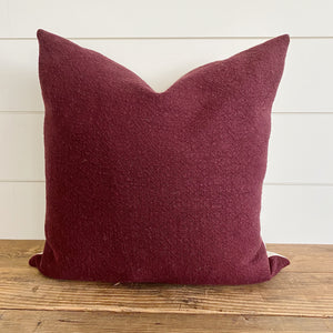 RUBY || Cranberry Red Pillow Cover