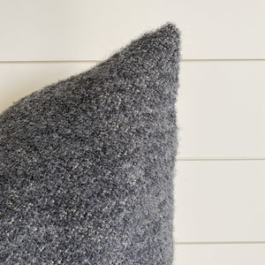 BECKETT || Dark Gray Bouclé Pillow Cover