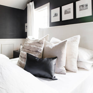 MACY || Taupe Linen Plain Pillow Cover