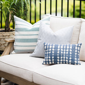 NAUTICAL || Indigo & Ivory Indoor/Outdoor Pillow Cover