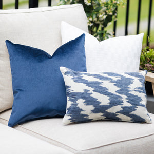 MIDNIGHT || Navy/ Indigo Velvet Indoor/Outdoor Pillow Cover