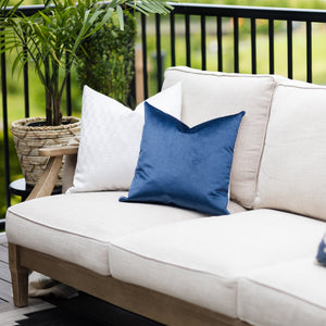 MIDNIGHT || Navy/ Indigo Velvet Indoor/Outdoor Pillow Cover