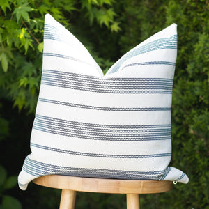 NAUTICAL || Indigo & Ivory Indoor/Outdoor Pillow Cover