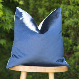 MIDNIGHT || Navy/ Indigo Velvet Indoor/Outdoor Pillow Cover