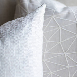 MONACO || Pink Blush & Ivory Geometric Indoor/Outdoor Pillow Cover