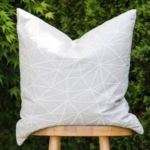 MONACO || Pink Blush & Ivory Geometric Indoor/Outdoor Pillow Cover