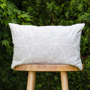 MONACO || Pink Blush & Ivory Geometric Indoor/Outdoor Pillow Cover