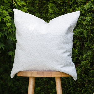 CHARITY (IVORY) || Neutral Leopard Print Indoor/Outdoor Pillow Cover