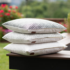 ZIGGY (DARK GRAY)|| Chevron Indoor/Outdoor Pillow Cover