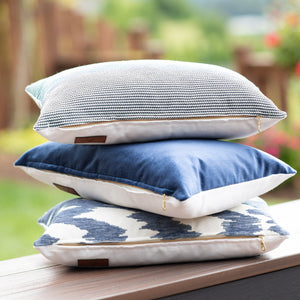 MIDNIGHT || Navy/ Indigo Velvet Indoor/Outdoor Pillow Cover