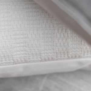 ALABASTER || Ivory Basketweave Indoor/Outdoor Pillow Cover