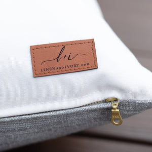 PEBBLE || Gray Indoor/Outdoor Pillow Cover