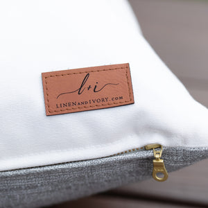 LEIF || Heathered Gray Indoor/Outdoor Pillow Cover