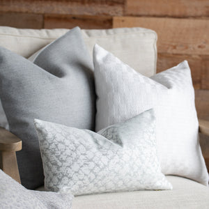 DOVE || Gray Geometric Indoor/Outdoor Pillow Cover